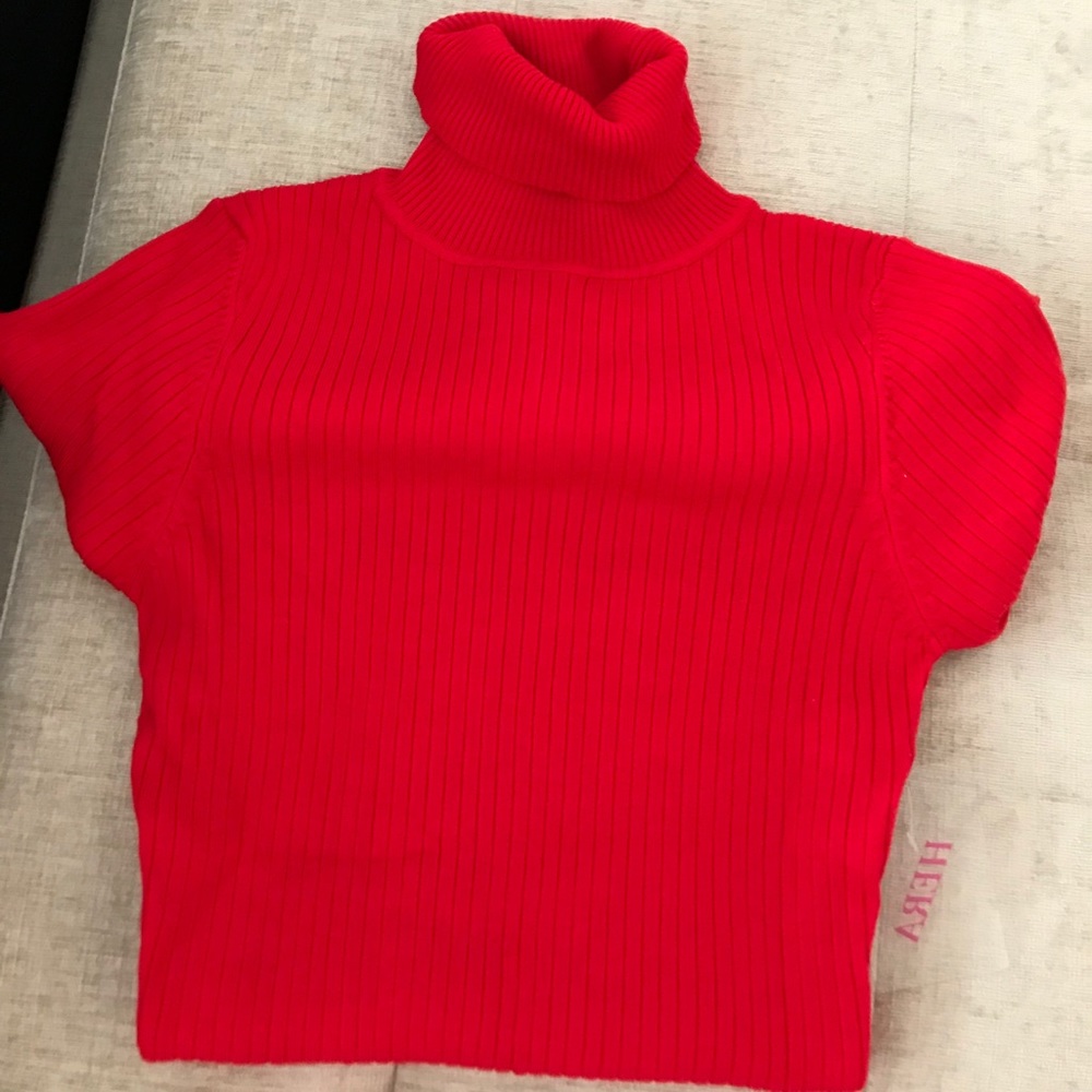 FINAL PRICE! BRAND NEW! Red Turtleneck Bodysuit